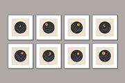 16 Abstract Sun and Mountain Prints, a Background Graphic by C Design Studio (Thumbnail 3 of 9)