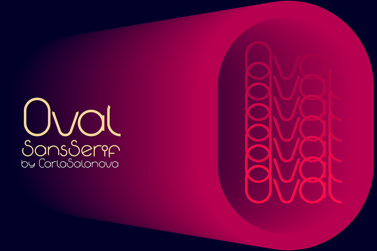 Oval Sans Serif Font, a Sans Serif Font by CarlaSalanova (Photo 4 of 6)