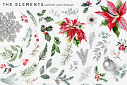 Merry & Bright Watercolor Botanicals, an Illustration by studioequinox (Thumbnail 4 of 10)