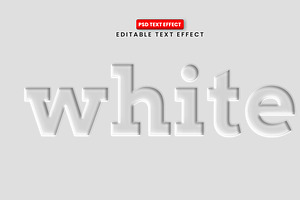 White Emboss Text Effect PSD, a Layer Style Add-On by Design Fly