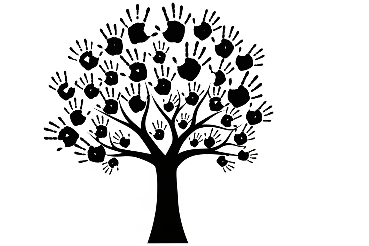 family handprint tree silhouette, an Illustration by Amazin_art (Photo 8 of 29)