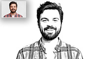 Black And White Vector Effect, a Layer Style Add-On by Vatdesign (Thumbnail 3 of 4)
