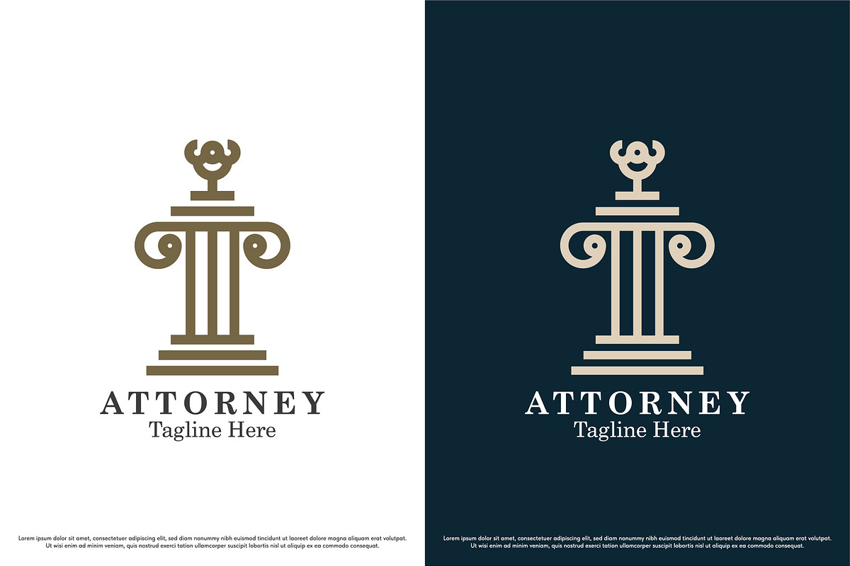 Attorney Justice Logo Template, a Branding & Logo Template by Morvana Crew (Photo 2 of 2)