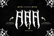 Madnes Blackletter - Logo Font, a Blackletter Font by Nirmana Visual (Thumbnail 9 of 10)