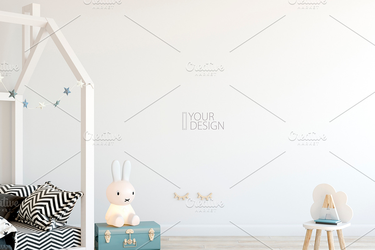 KIDS WALL & FRAMES Mockup Bundle - 3, a Print Template by Yuri-U (Photo 29 of 33)