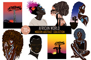 AFRICAN WORLD modern abstract bundle, an Illustration by ArtOLB (Thumbnail 1 of 12)