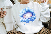 Clouds Simple Drawing Clipart, an Illustration by Sublimation Artist (Thumbnail 4 of 6)