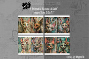 Whimsical Doll Cat Scrapbook Pages, an Animal Illustration by Digital Art Mahdiseño (Thumbnail 4 of 10)