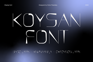 KOYSAN — Display font