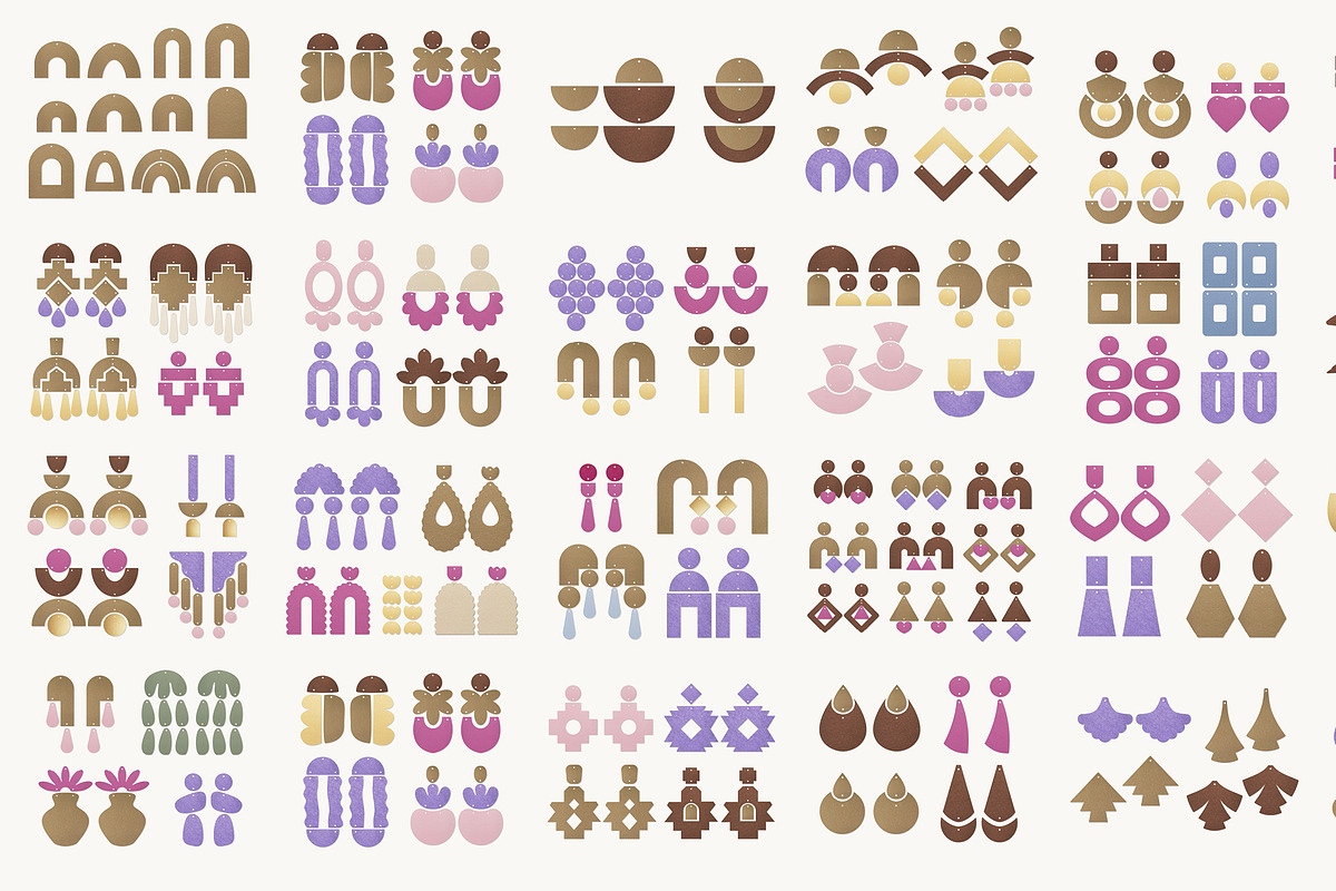 Ultimate Earring Template SVG Bundle, an Object Graphic by LifestyleCraftCo (Photo 8 of 11)