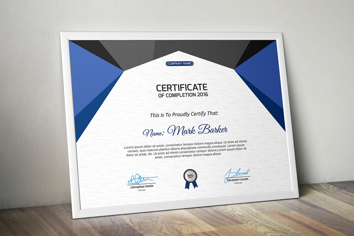 Certificate Word | PSD | AI, a Stationery Template by Curve Design (Photo 3 of 4)