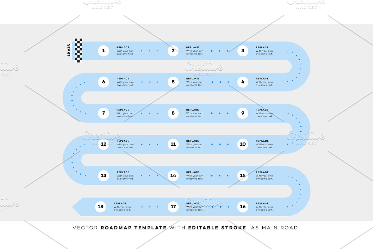 14 vector roadmaps, an Object Graphic by Alexey Yarkin (Photo 15 of 15)