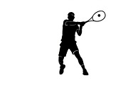A dynamic Tennis Player Silhouettes, an Illustration by Amazin_art (Thumbnail 25 of 31)