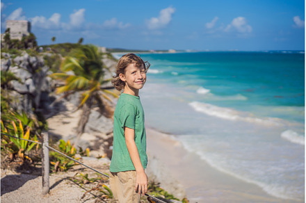 Boy tourist enjoying the view Pre, a Nature Photo by Elizaveta Galitskaya