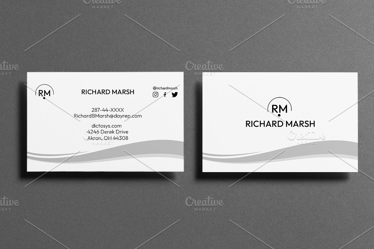 Minimal Business Card, a Business Card Template by Hzai-Designs (95)