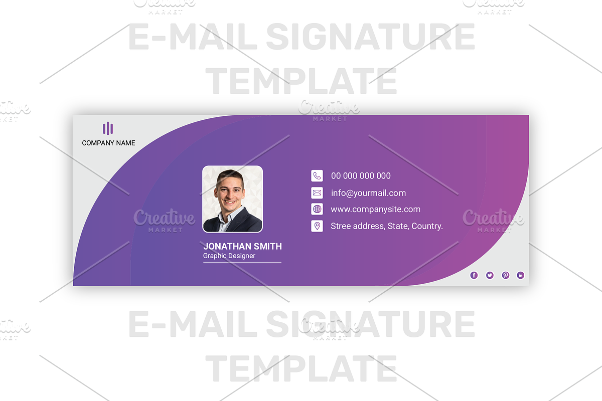 Corporate E-mail Signature Templates, an Email Template by creative_community (Photo 3 of 9)