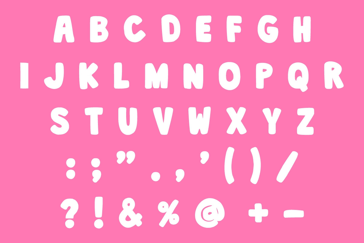 Bondy Space Cartoon Font, a Handwritten Font by Fourteen Letter (Photo 5 of 6)