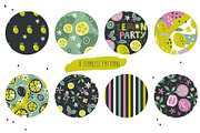 Citrus patterns set and cliparts, a Pattern Graphic by narinadraban (Thumbnail 3 of 6)