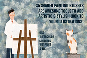Shader Painting Brushes | Procreate, a Brush Add-On by Biso Studio (Thumbnail 3 of 4)