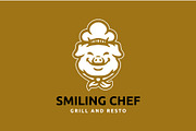 smile pig chef mascot logo, a Branding & Logo Template by Vinsvectory (Thumbnail 2 of 3)