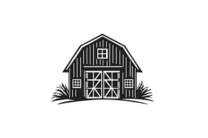 Vintage Barn House Logo Design