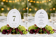 Oval Table Number / Menu Mockup, an Advertising Mockup by Serenefeeling (Thumbnail 2 of 8)