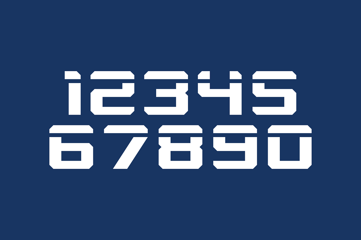 Machine Numeral Set preview 2