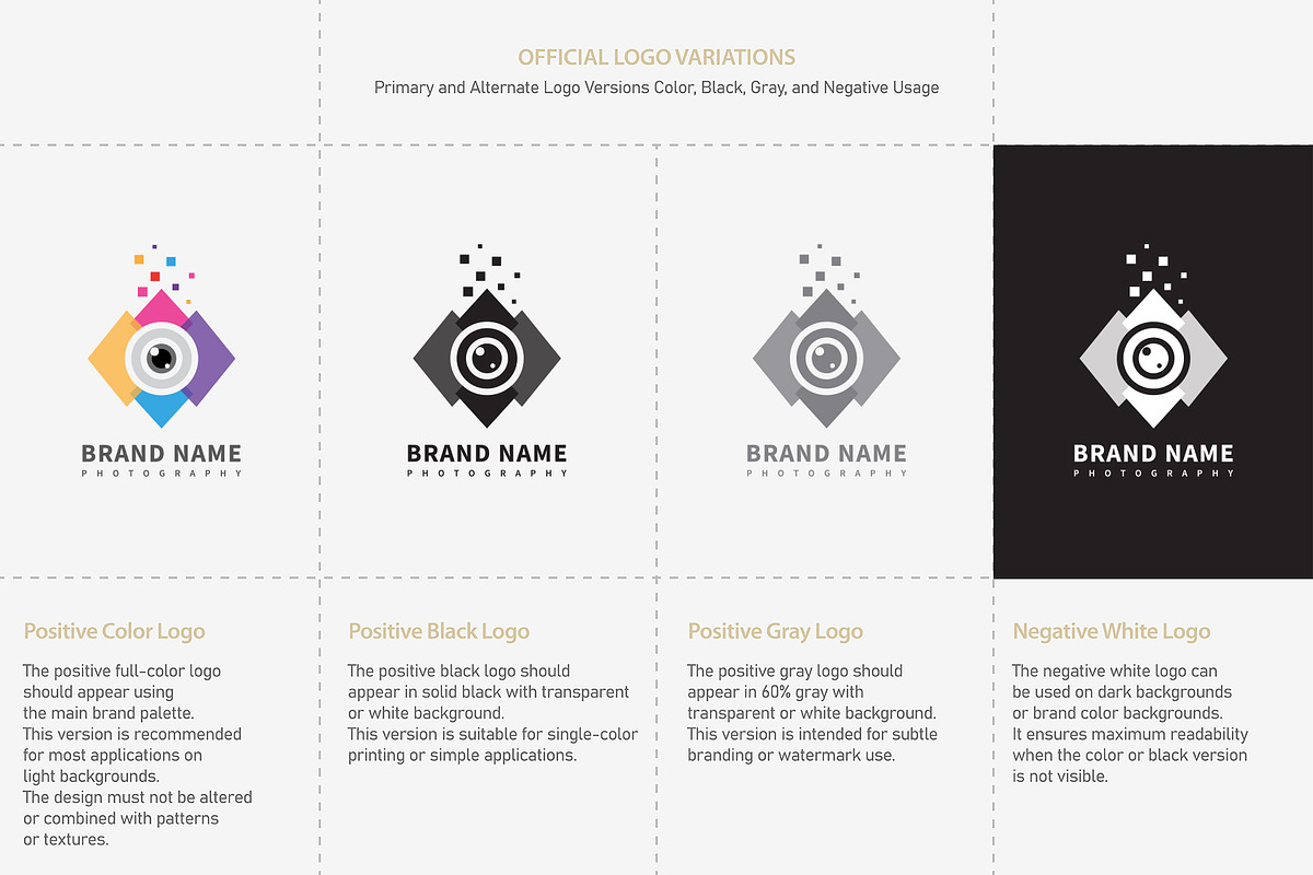 Camera lens vector logo design, a Branding & Logo Template by vexper (Photo 2 of 4)