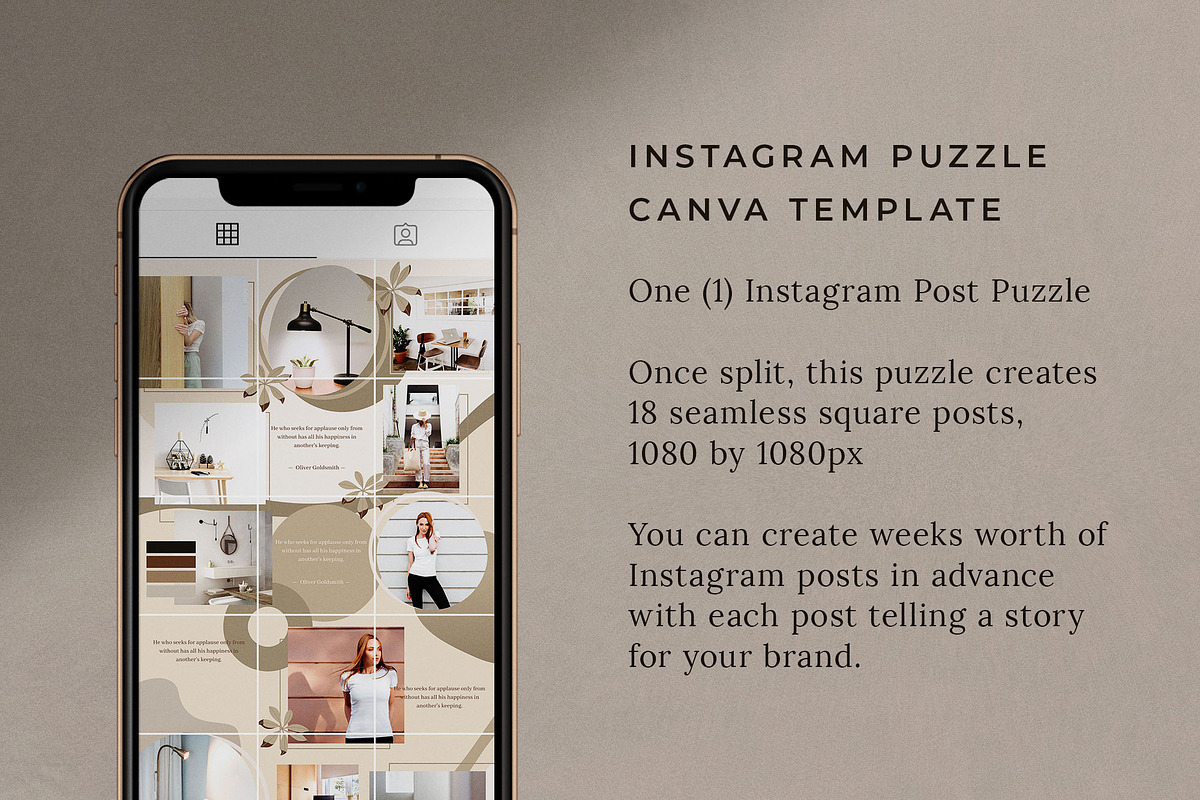 Instagram Puzzle for Canva | Mink, a Social Media Template by Studio Sugoi (Photo 2 of 10)