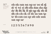 Britania Ligatura, a Font by Aluyeah Studio (Thumbnail 15 of 16)