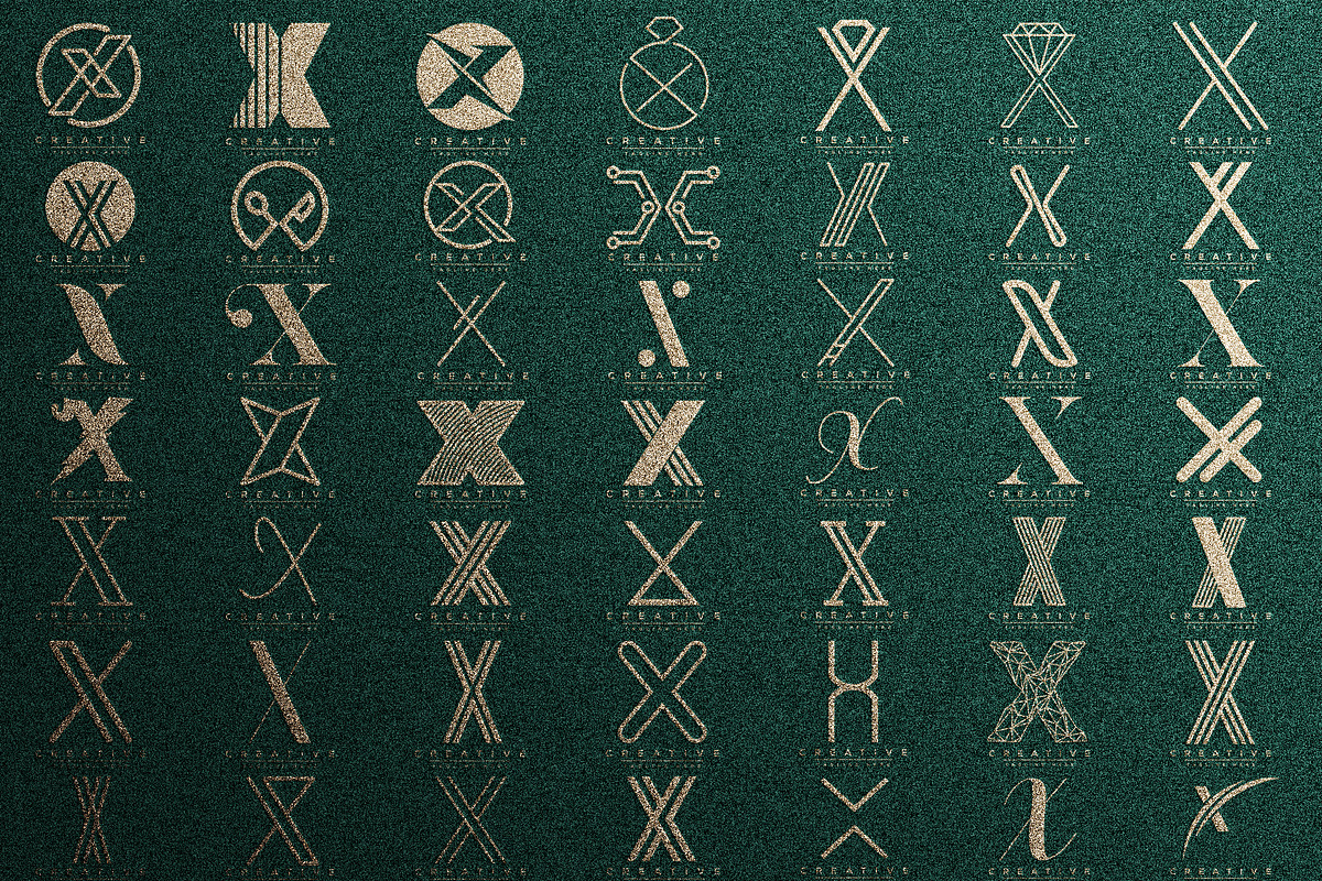 Letter X Logo Bundle XX Monogram Set, a Branding & Logo Template by Pixel Design (Photo 3 of 6)