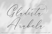 Gladista Arabela Beauty Calligraphy, a Script Font by Storytype Studio (Thumbnail 1 of 15)