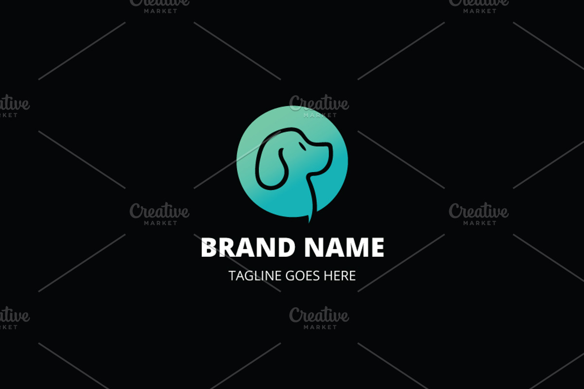 Happy Doggy Pet Logo, a Branding & Logo Template by Brahmma (Photo 2 of 3)