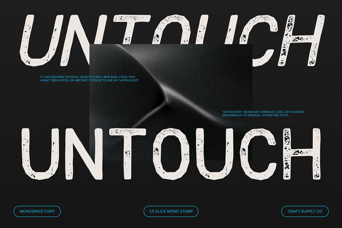CS Alice Mono Stamp, a Sans Serif Font by Craft Supply Co. (Photo 5 of 8)