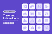 160 Travel & Leisure Icons Bundle, a Duotone Icon by Prosymbols (Thumbnail 1 of 11)