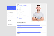 Material CV / Resume, a Resume Template by moinkhanuy (Thumbnail 2 of 10)