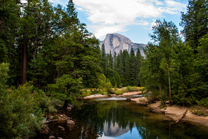 Half dome stock photo