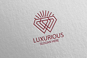 Diamond Luxurious Royal Logo 73