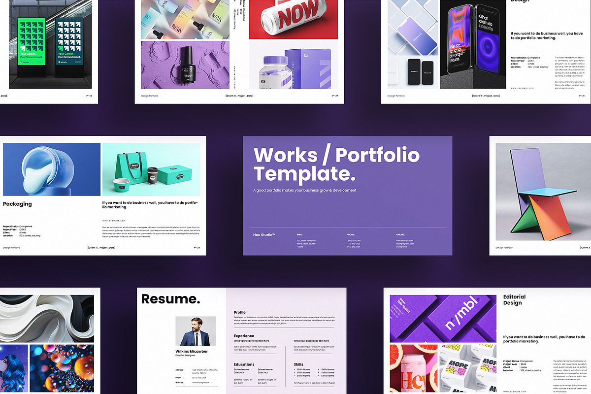 Design Portfolio Template, a Presentation Template by ArtisanaAura (Photo 4 of 10)