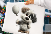 Cute Watercolor Dogs Clipart, an Illustration by SinaCreation (Thumbnail 4 of 6)