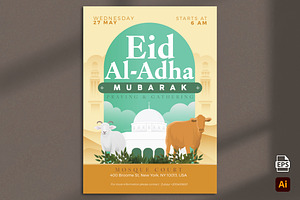 Eid Al Adha Mubarak Flyer, a Flyer Template by Aarley Kaiven