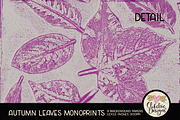 Autumn Leaves Monoprint Backgrounds, a Texture Graphic by Clikchic Designs (Thumbnail 5 of 5)