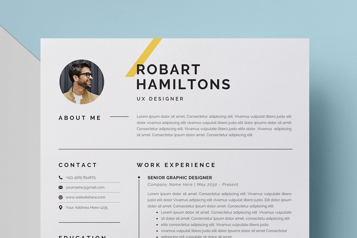 Resume, a Resume Template by GenerousArt (Photo 4 of 5)