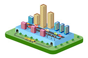 Colorful town, an Illustration by AlexZeL (Thumbnail 1 of 5)