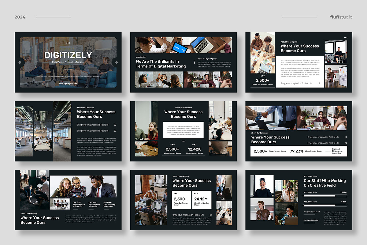Digital Agency Powerpoint Template, a Presentation Template by fluffstudio (Photo 2 of 4)