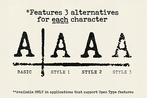 Clerk Typewritten Display Type!