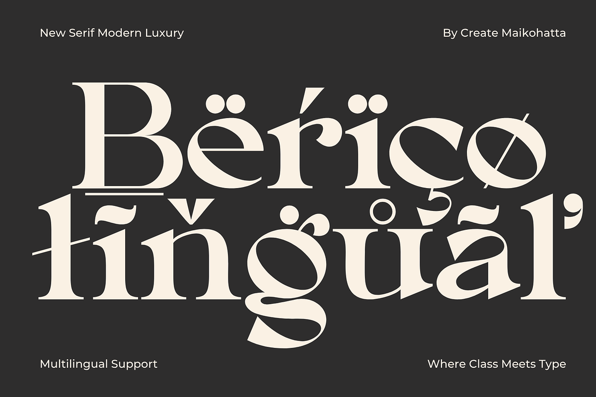 Berico – Modern Luxury Serif, a Serif Font by MaikoHatta (Photo 8 of 8)