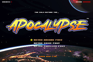 Apocalypse Retro Action Font