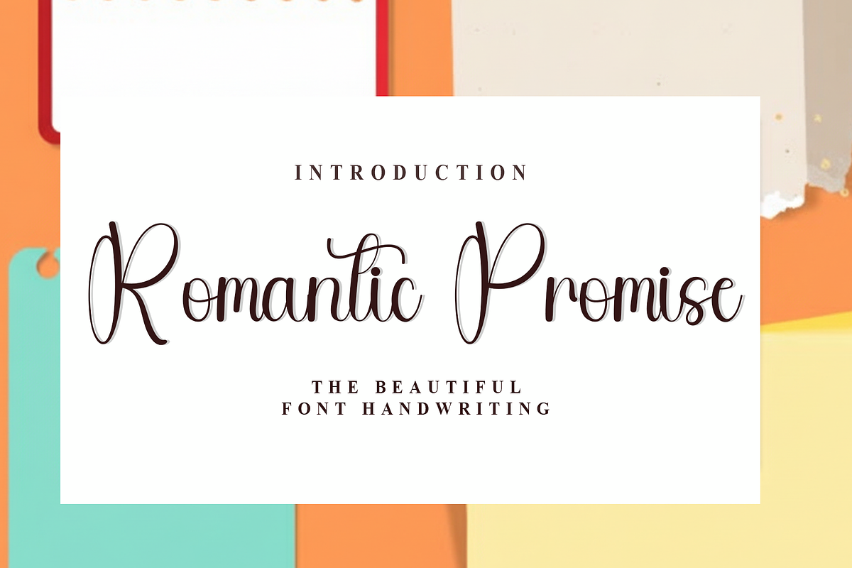 Romantic Promise, a Handwritten Font by FreshTypeINK (Photo 1 of 8)