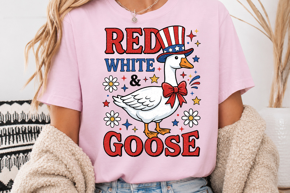 Red White and Goose PNG, a Seasonal Illustration by Rose Art (Photo 3 of 3)